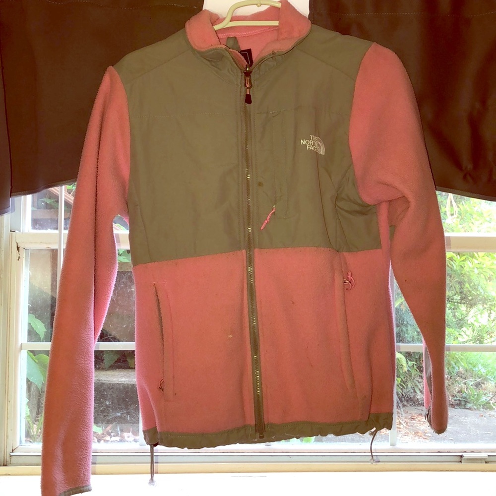 Pink north face jacket